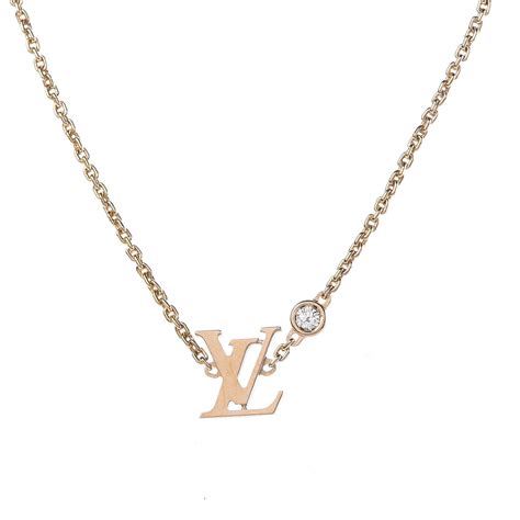 louis vuitton yellow gold necklace